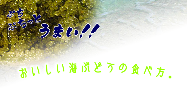 海ぶどう食べ方